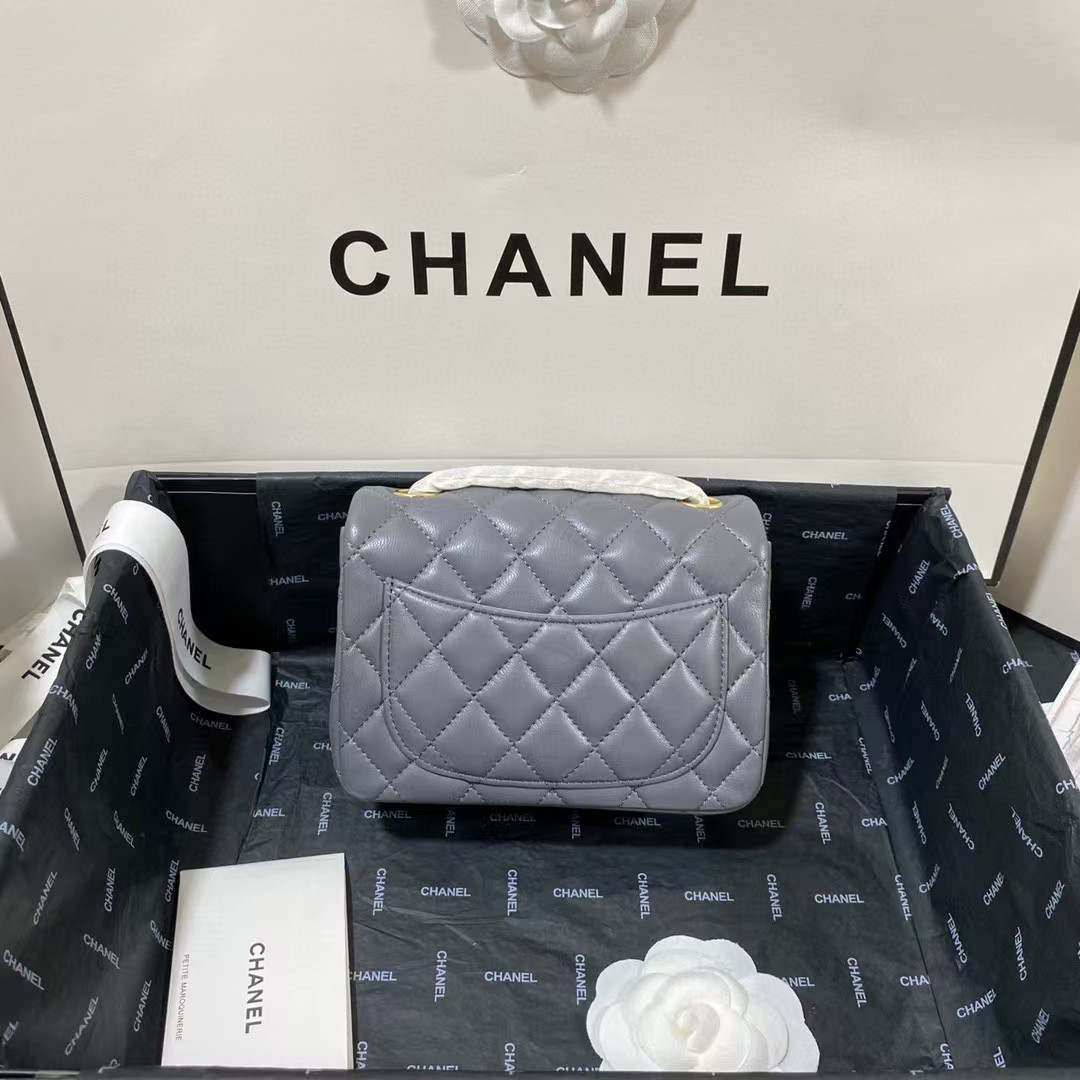 Ch*el evening bag 17cm