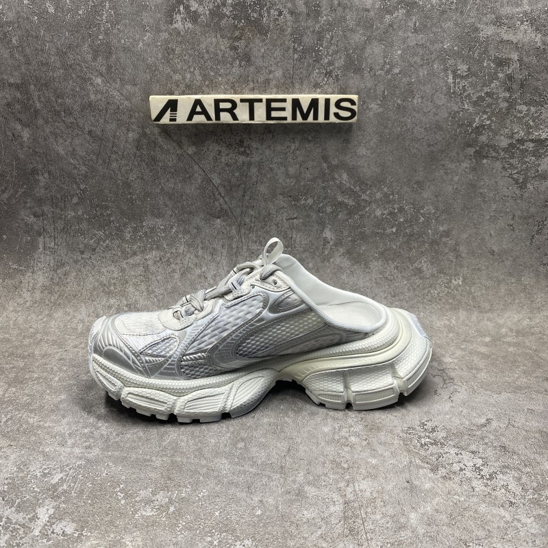 Ba*len*cia*ga 3xl mule sneakers in silver