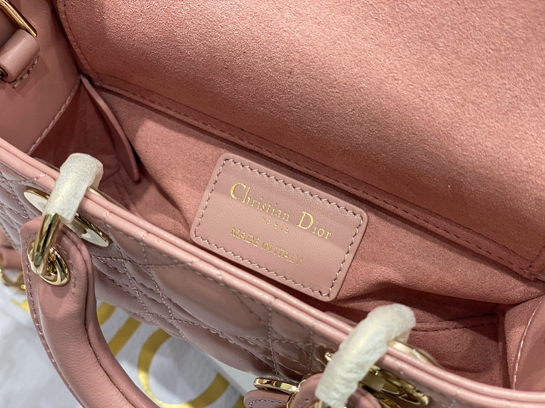 D*or mini lady d-joy bag pink 16 x 9 x 5 cm