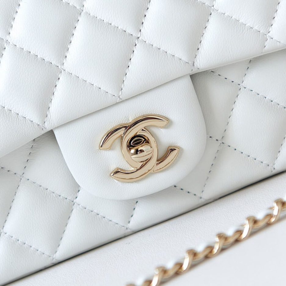 Ch*el mini flap with top handle
